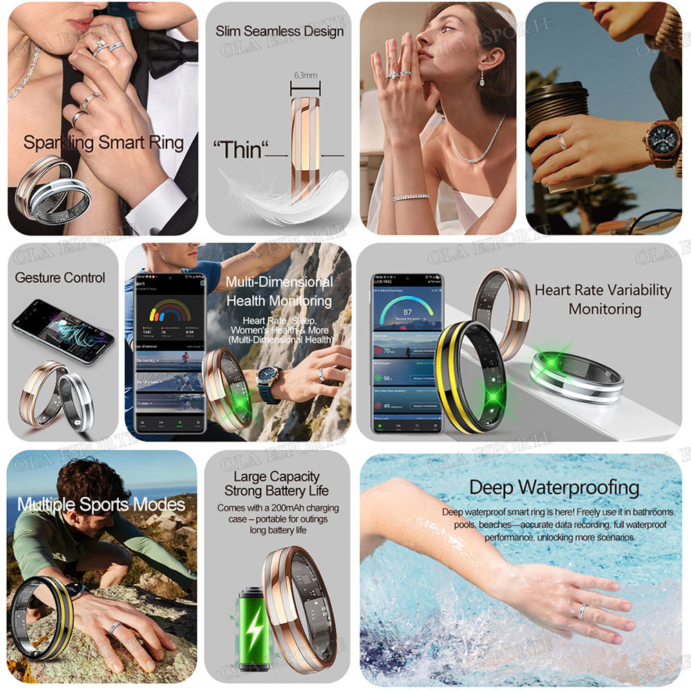 Gesture Sensing Smart Ring Hea - Smart Ring Health ulasan dan harga